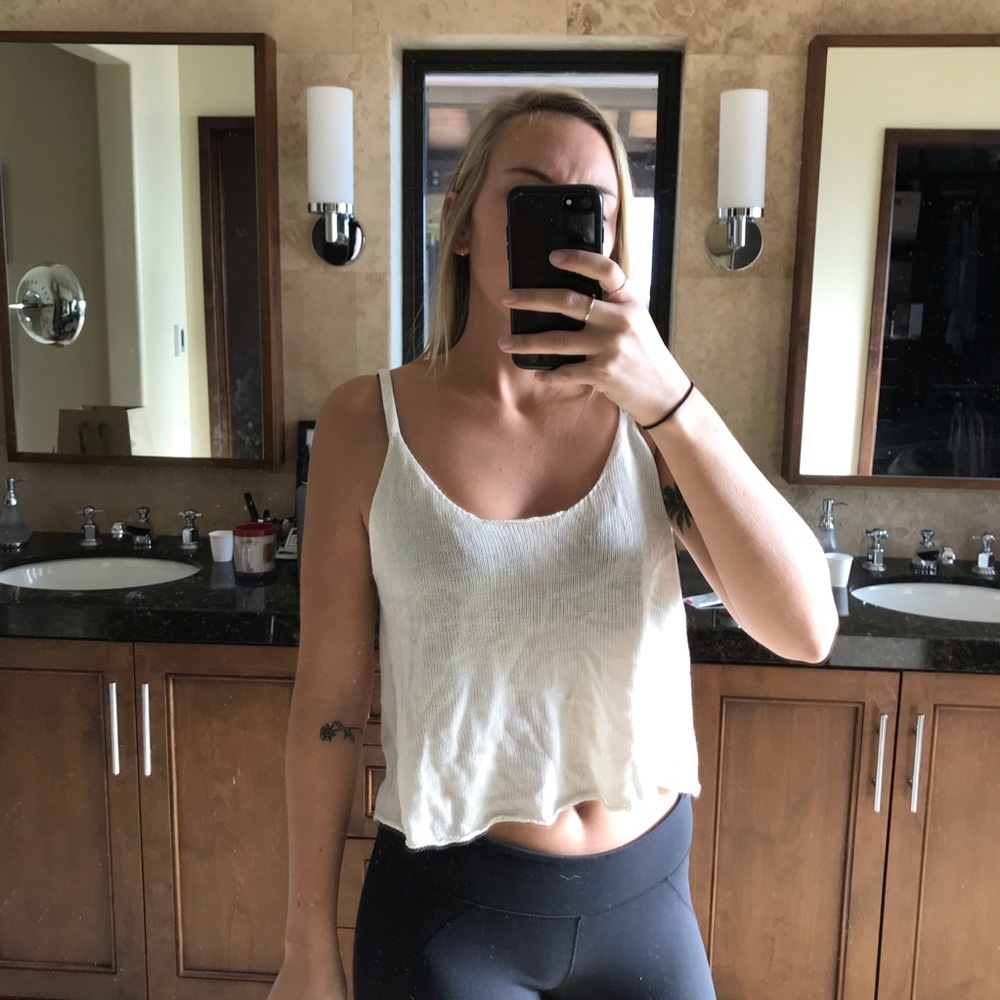 Cute woven tank top